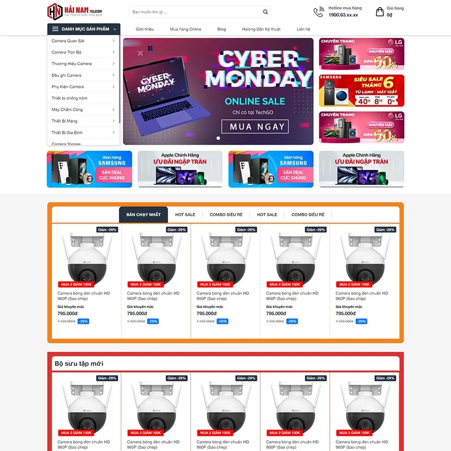 Theme WordPress Shop bán camera 05