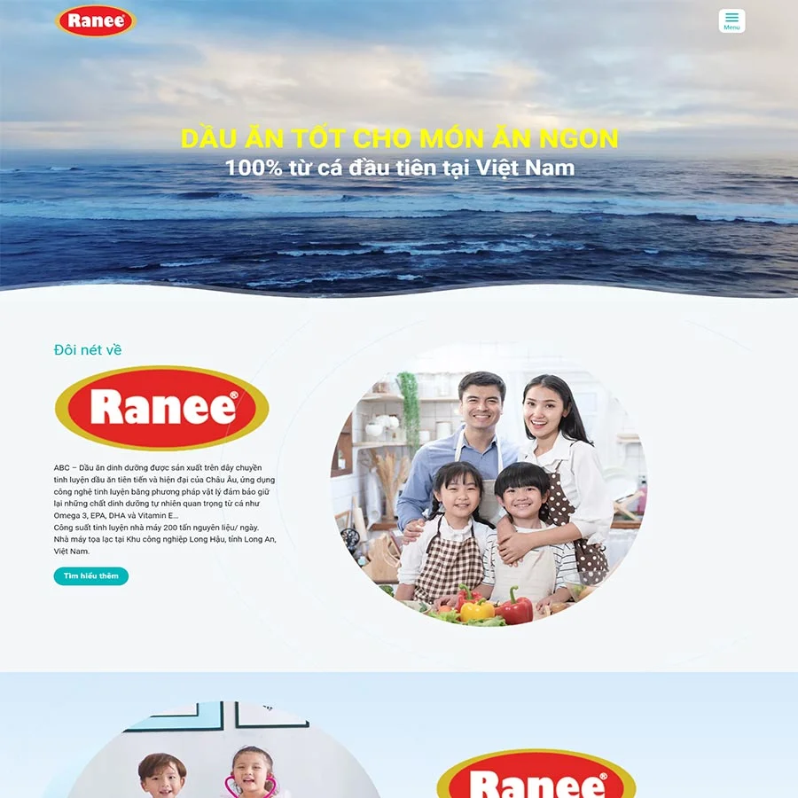 Theme WordPress công ty dầu ăn