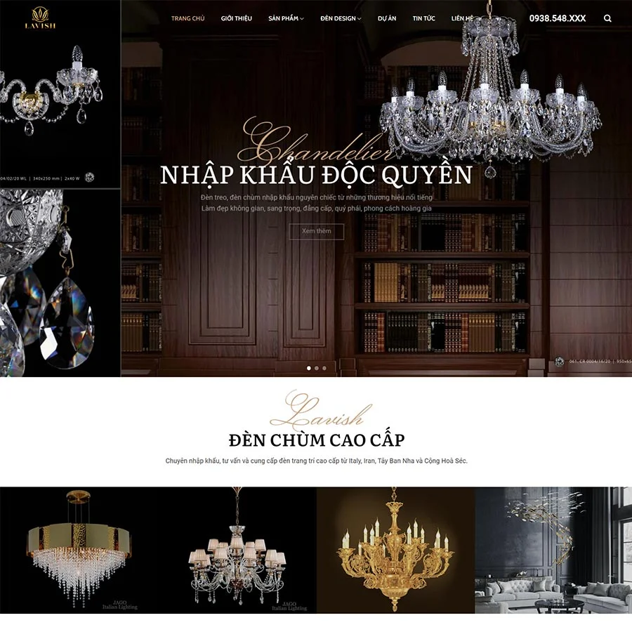 Theme WordPress bán đèn cao cấp