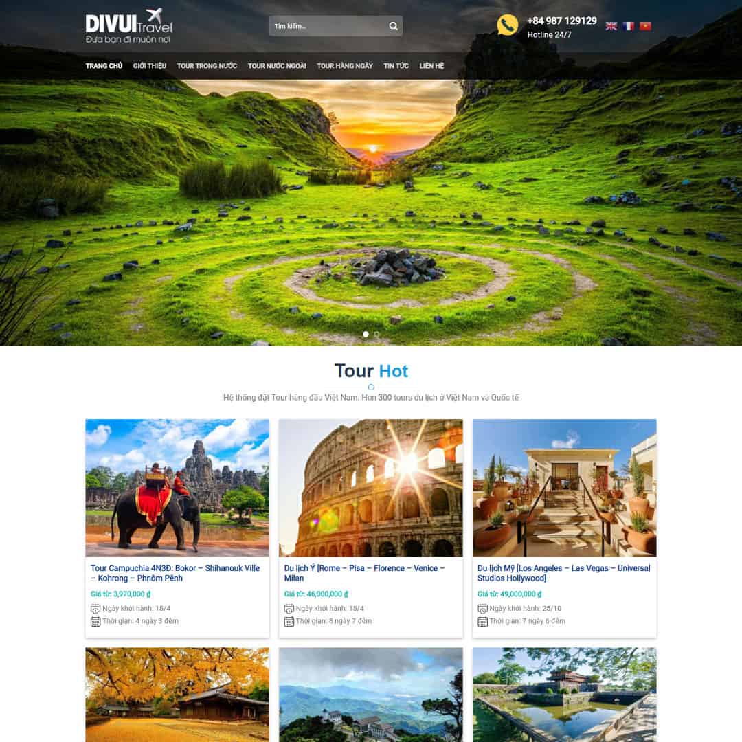 Theme WordPress du lịch 05