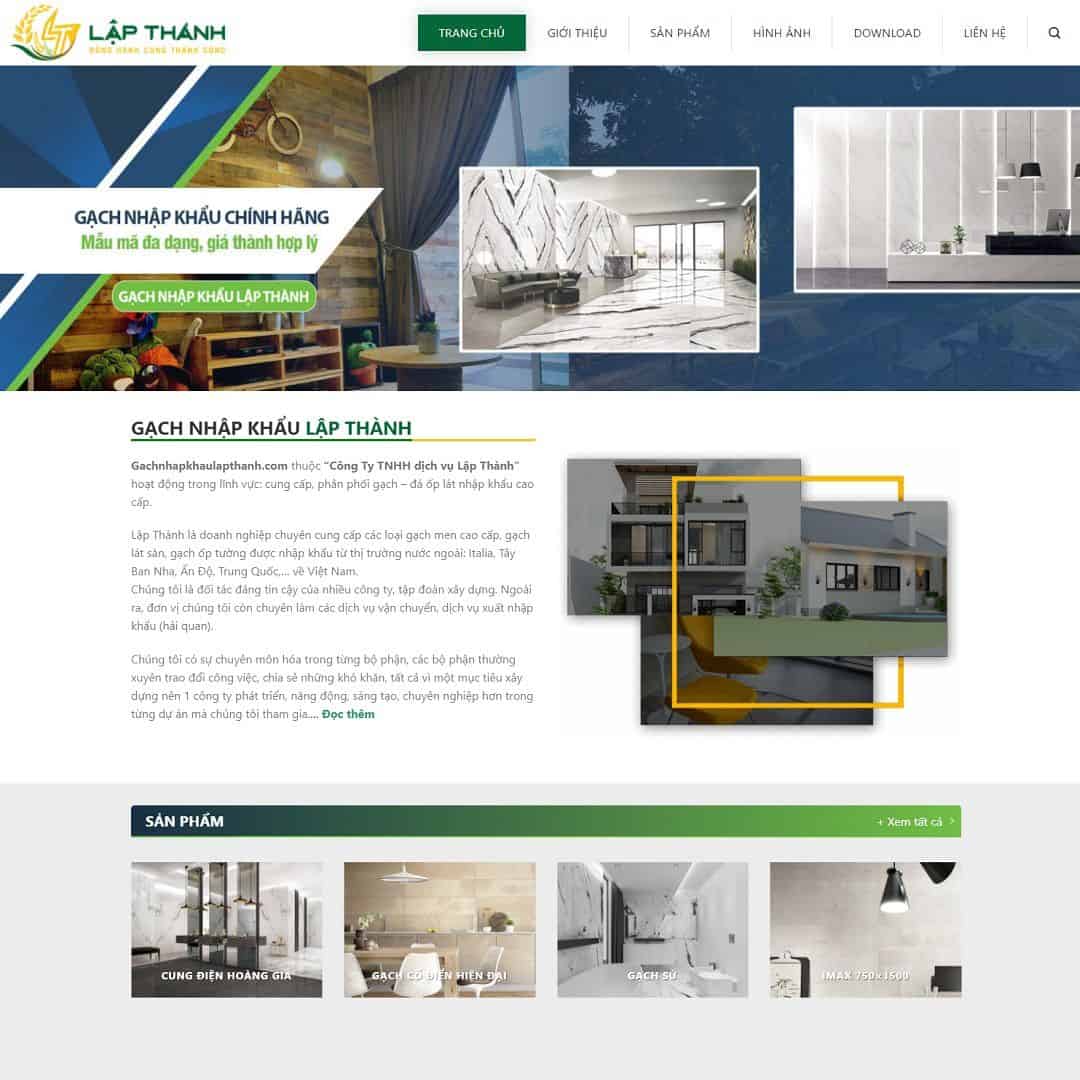 Theme WordPress bán gạch nhập khẩu