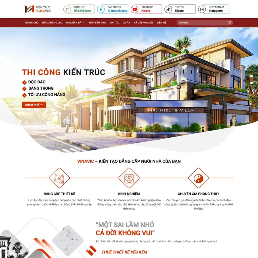 Theme WordPress kiến trúc 05