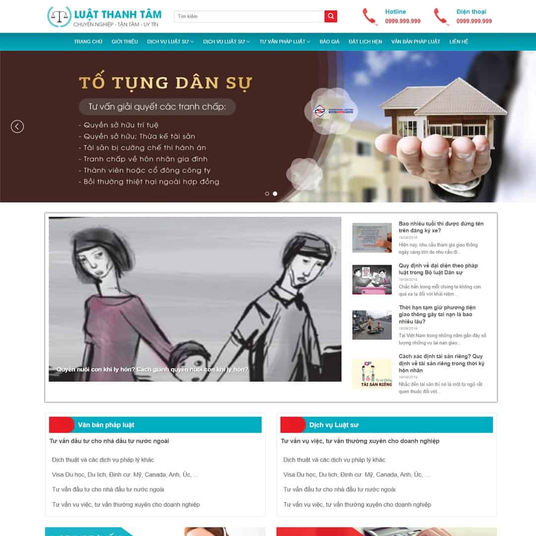 Theme WordPress công ty luật