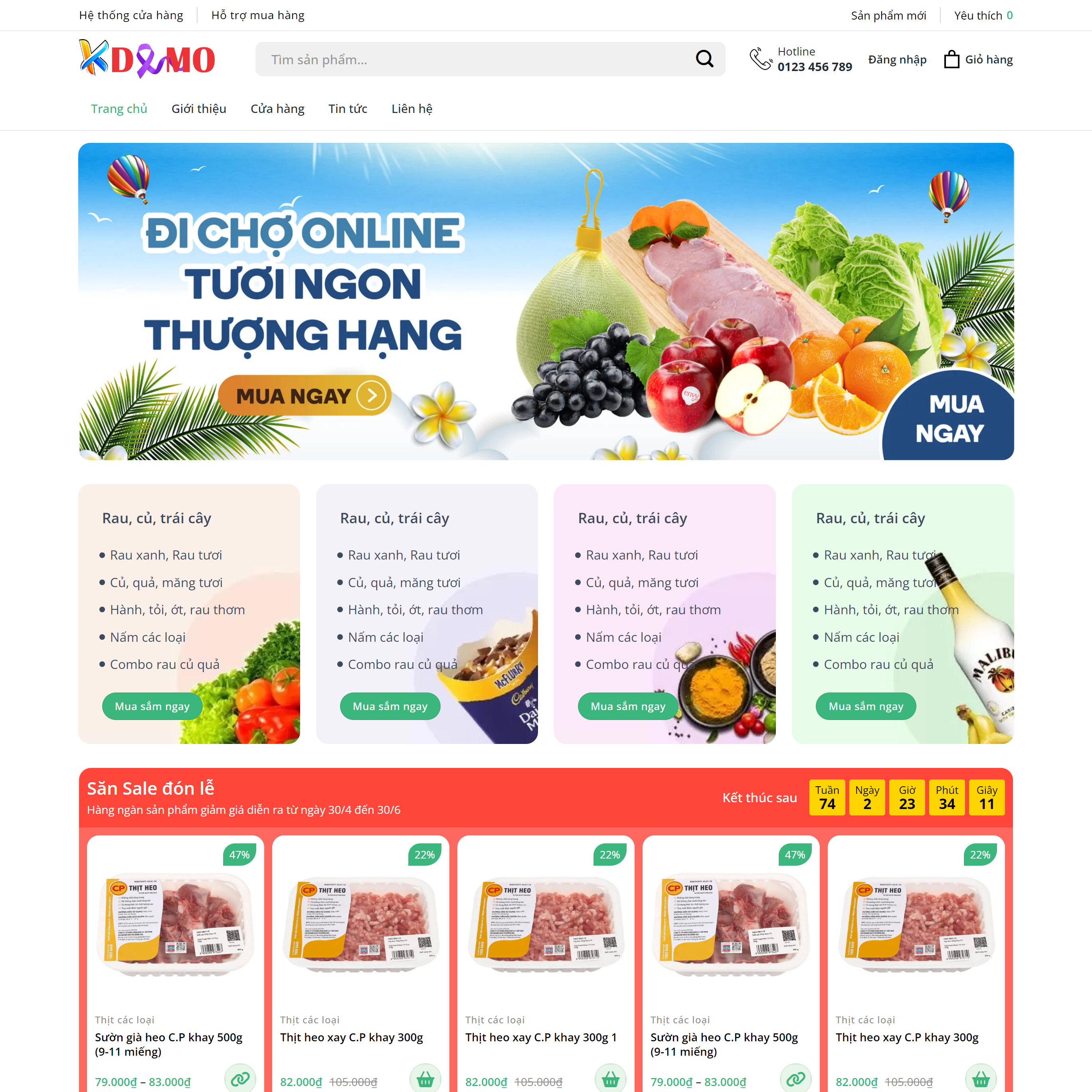 Theme WordPress Chợ Online