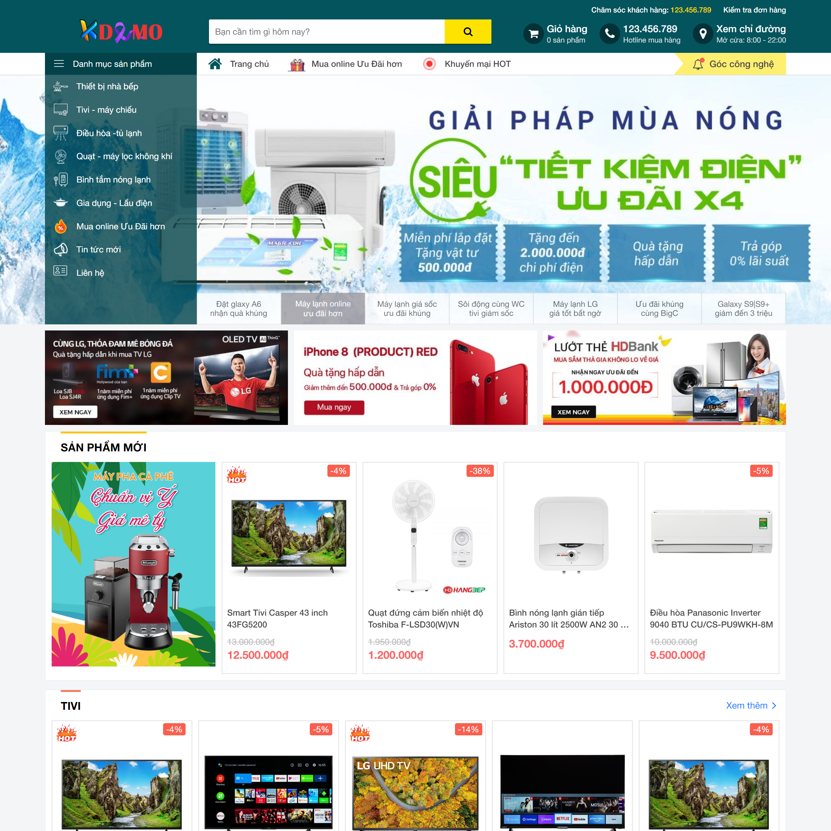Theme WordPress Điện máy 9