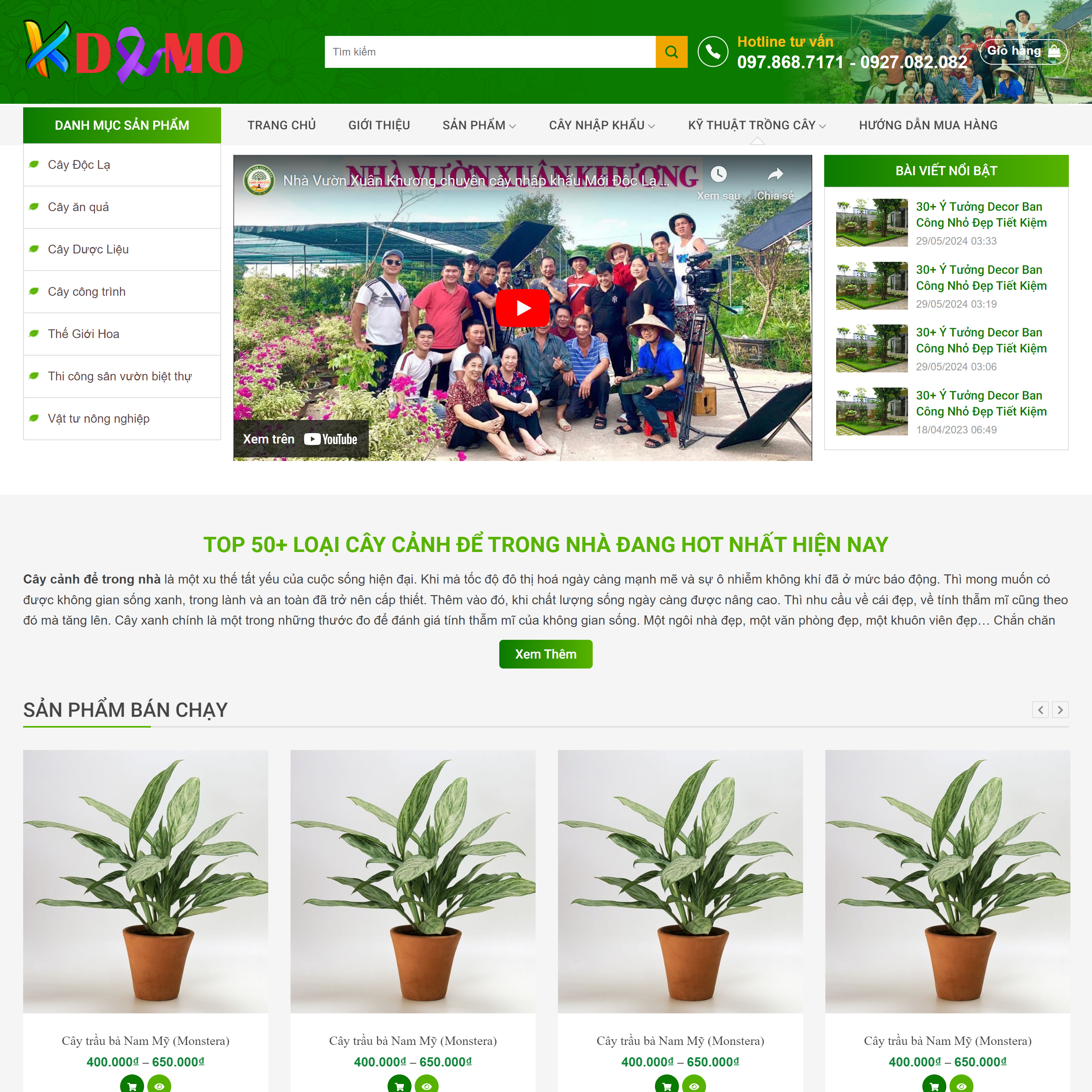 Theme WordPress Nhà vườn