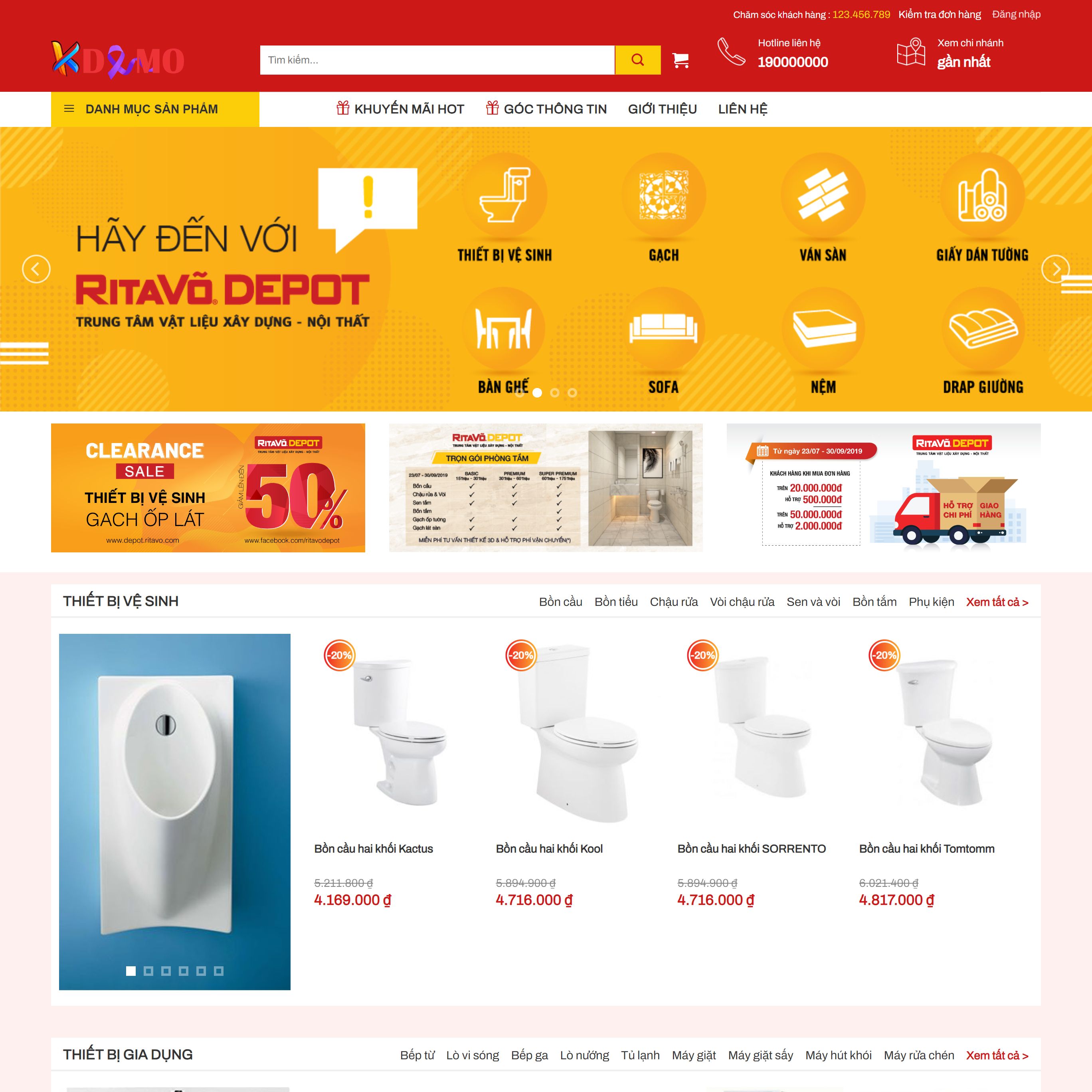 Theme WordPress Nội thất Sago