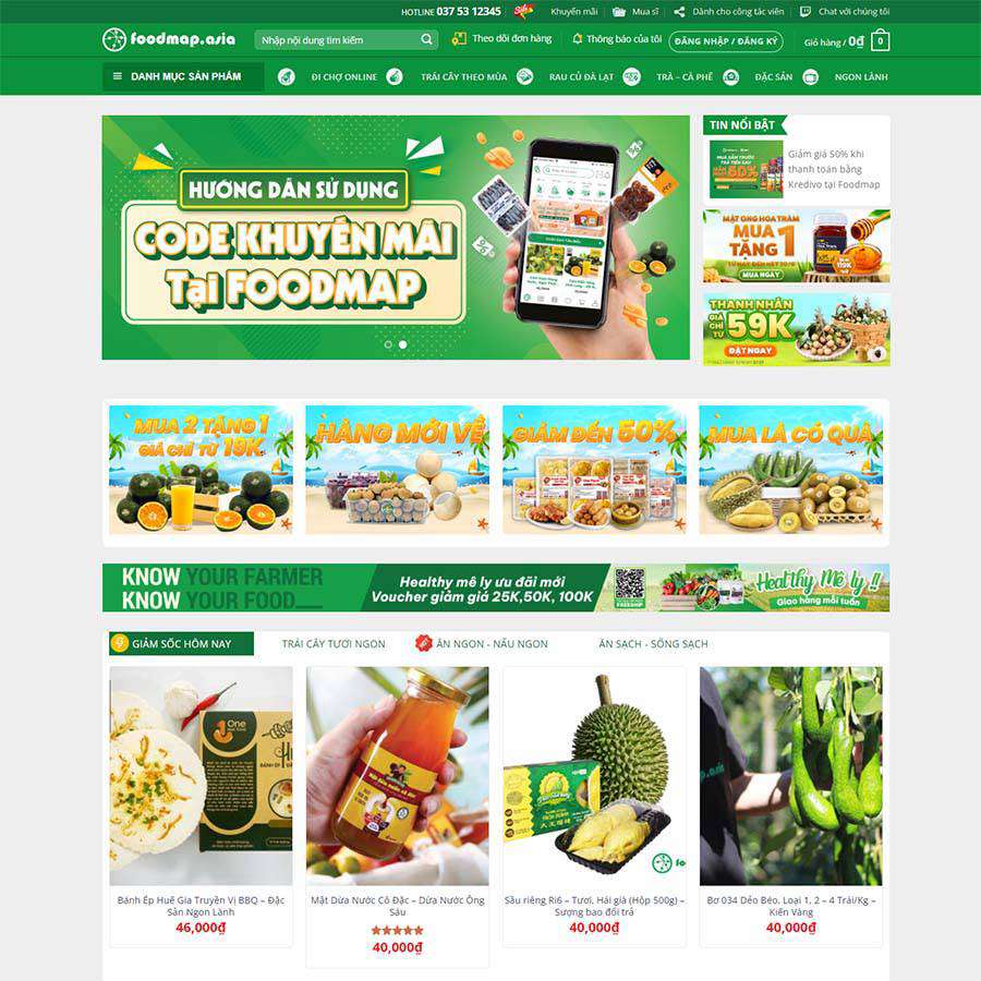 Theme WordPress thực phẩm 18