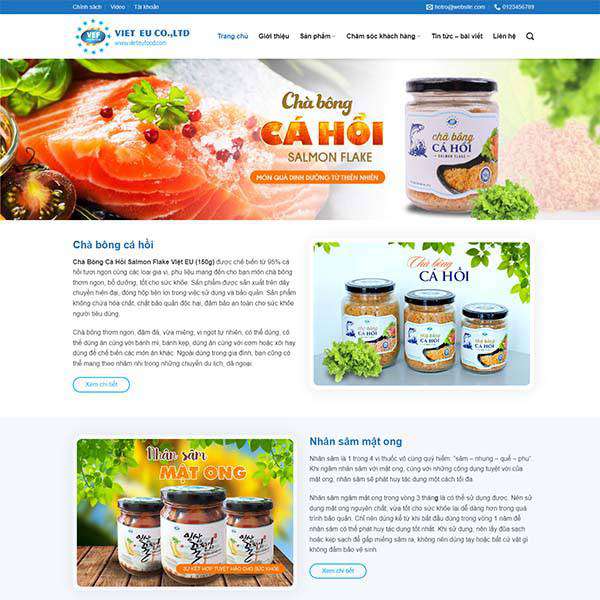 Theme WordPress thực phẩm 19