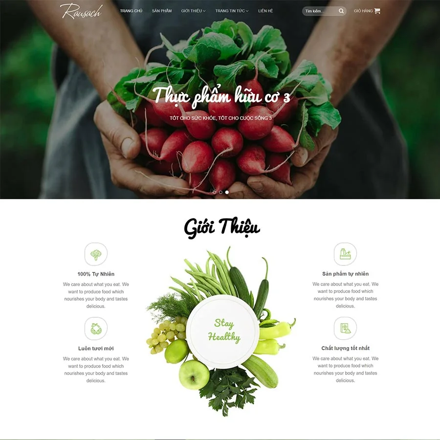 Theme WordPress thực phẩm sạch 28