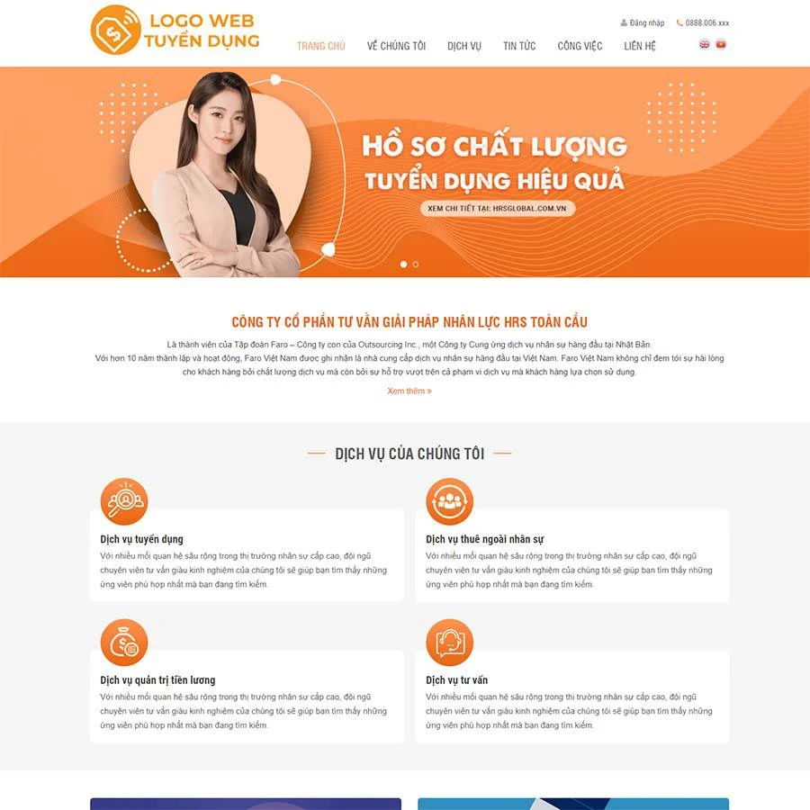 Theme WordPress tuyển dụng, việc làm 03