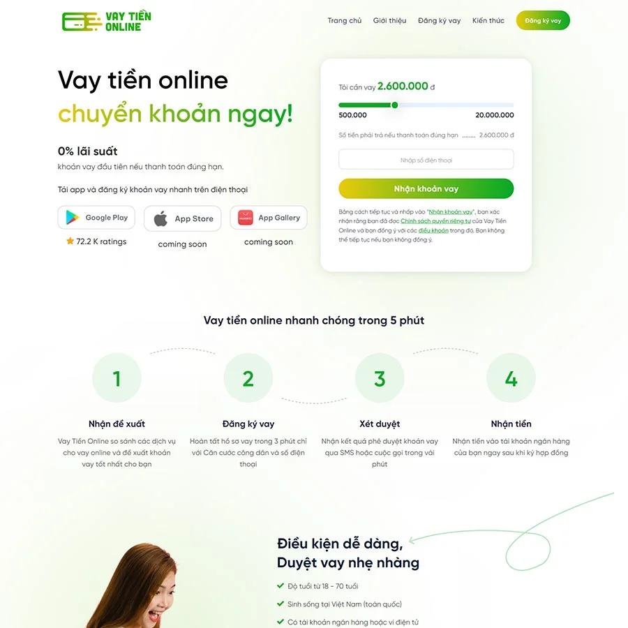 Theme WordPress dịch vụ vay tiền 03