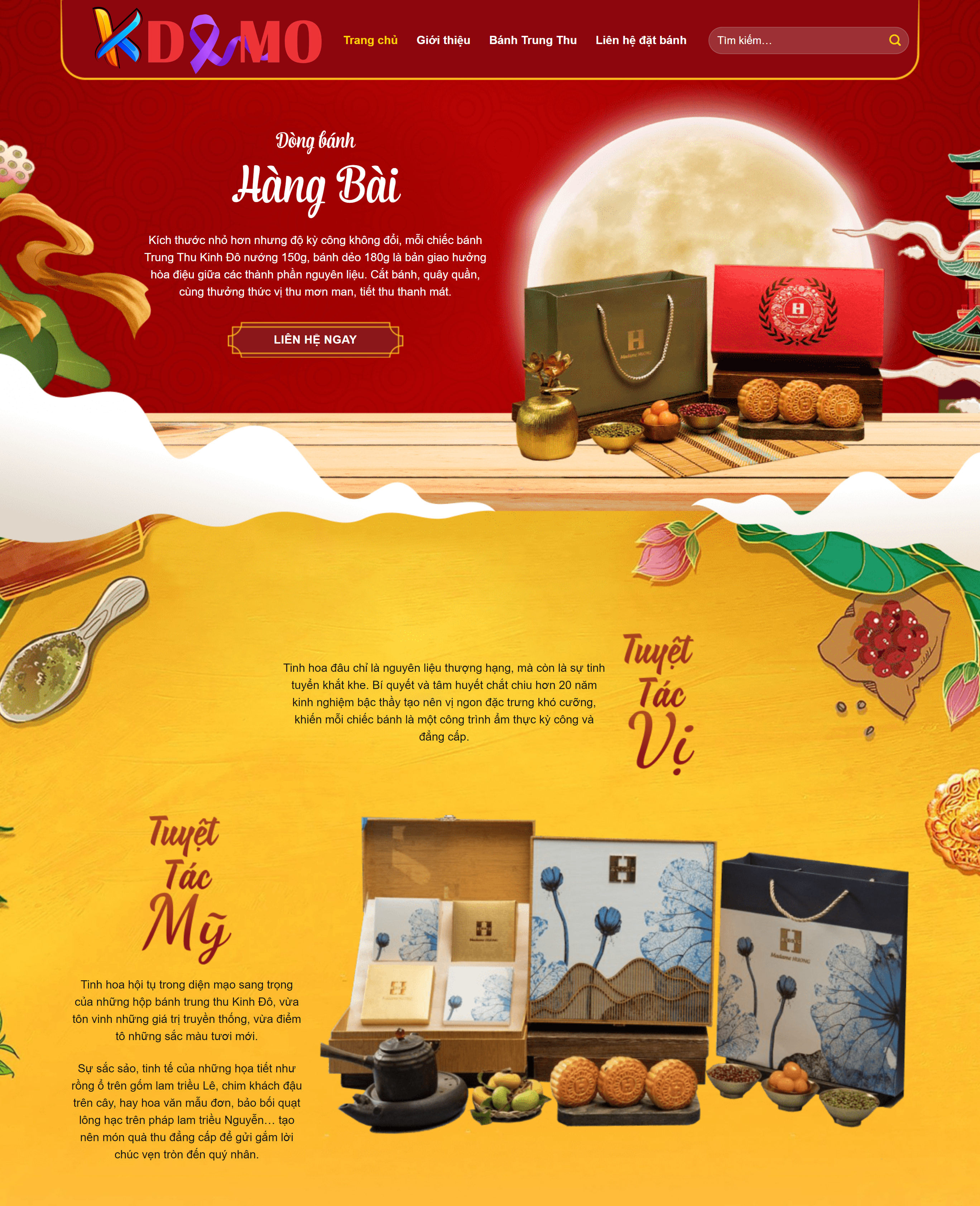 Theme WordPress Bánh Trung thu 1