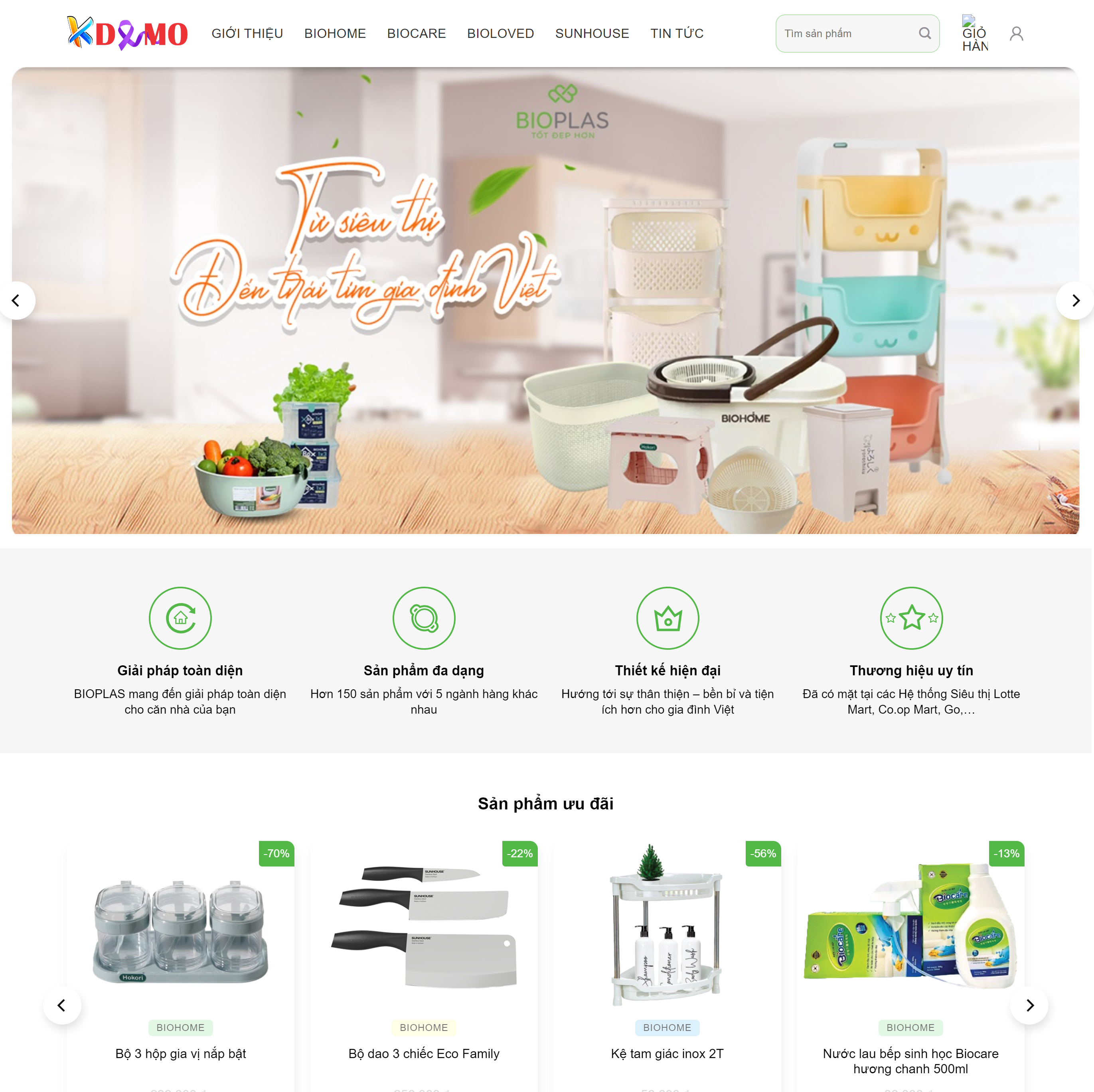 Theme WordPress Thiết bị gia dụng BIO