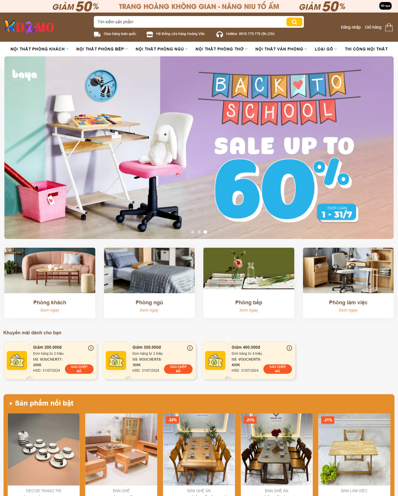 Theme WordPress Nội thất 3