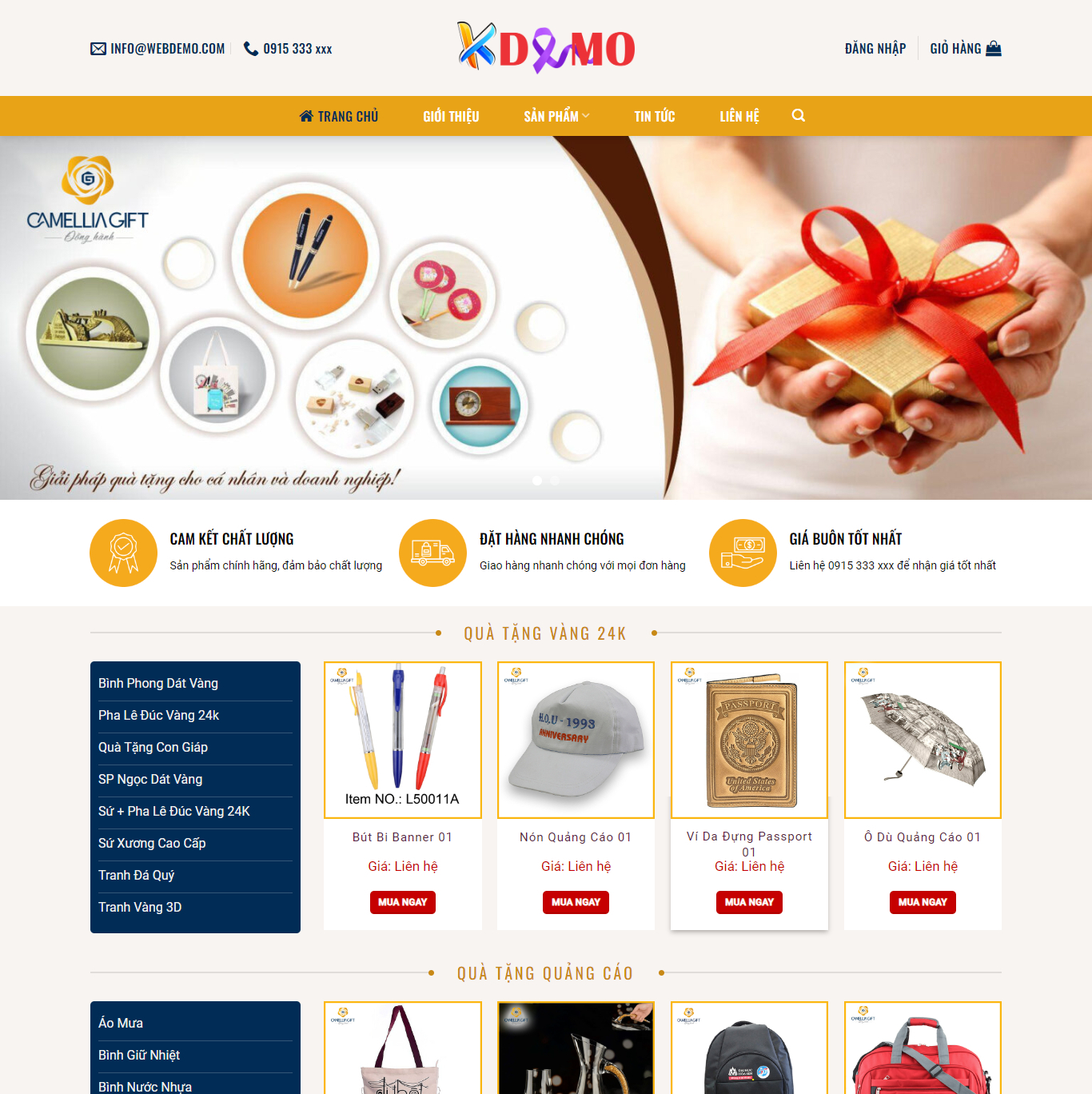 Theme WordPress Quà tặng