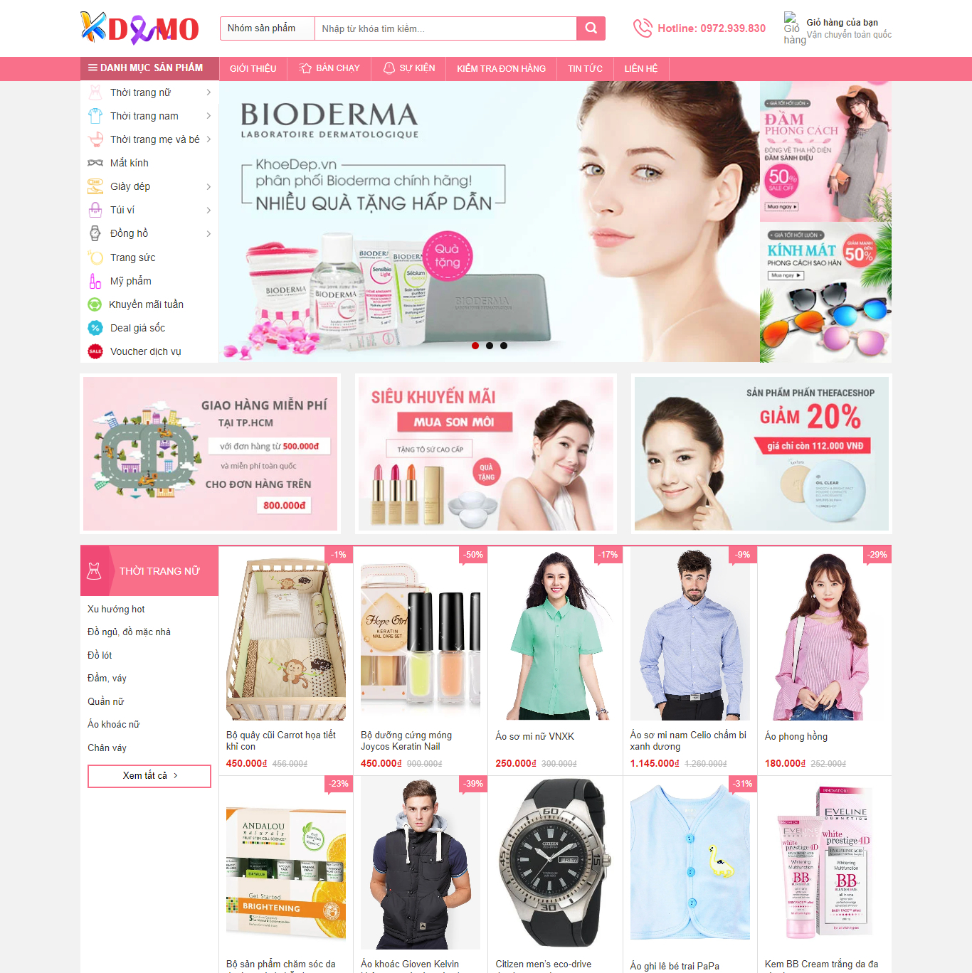 Theme WordPress Shop quần áo