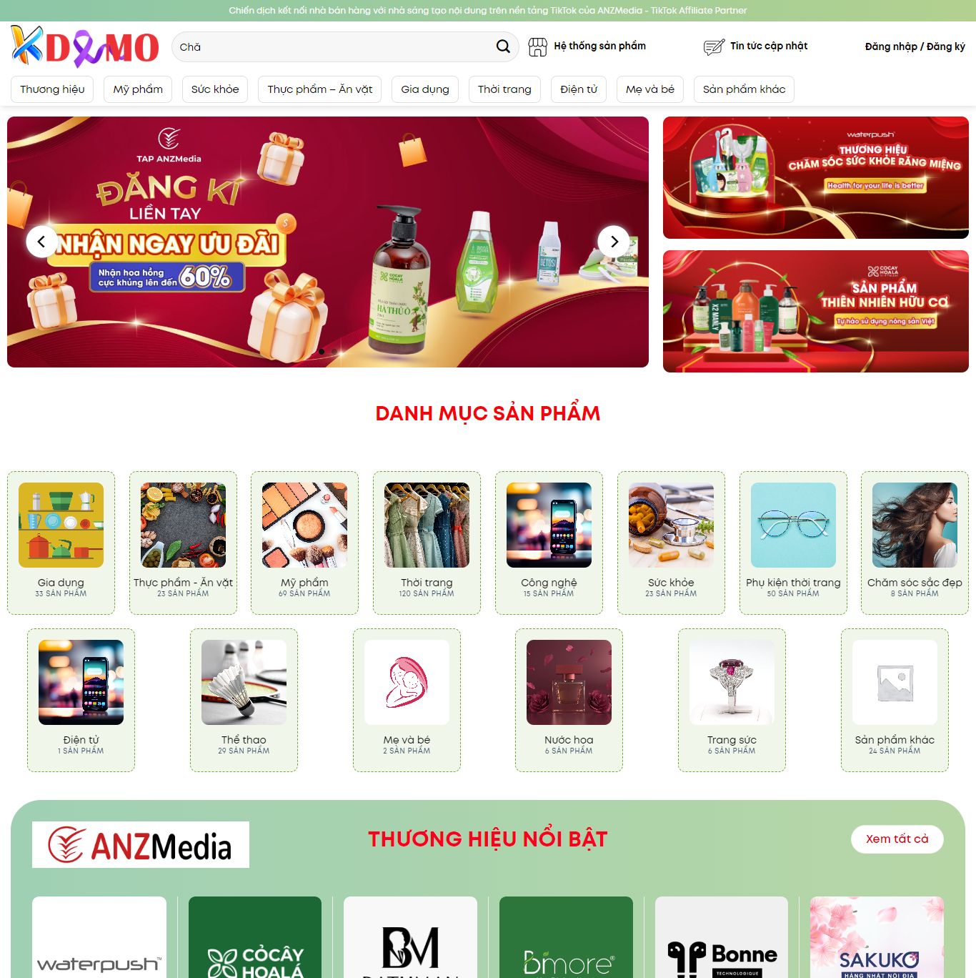 Theme WordPress Shop TMĐT