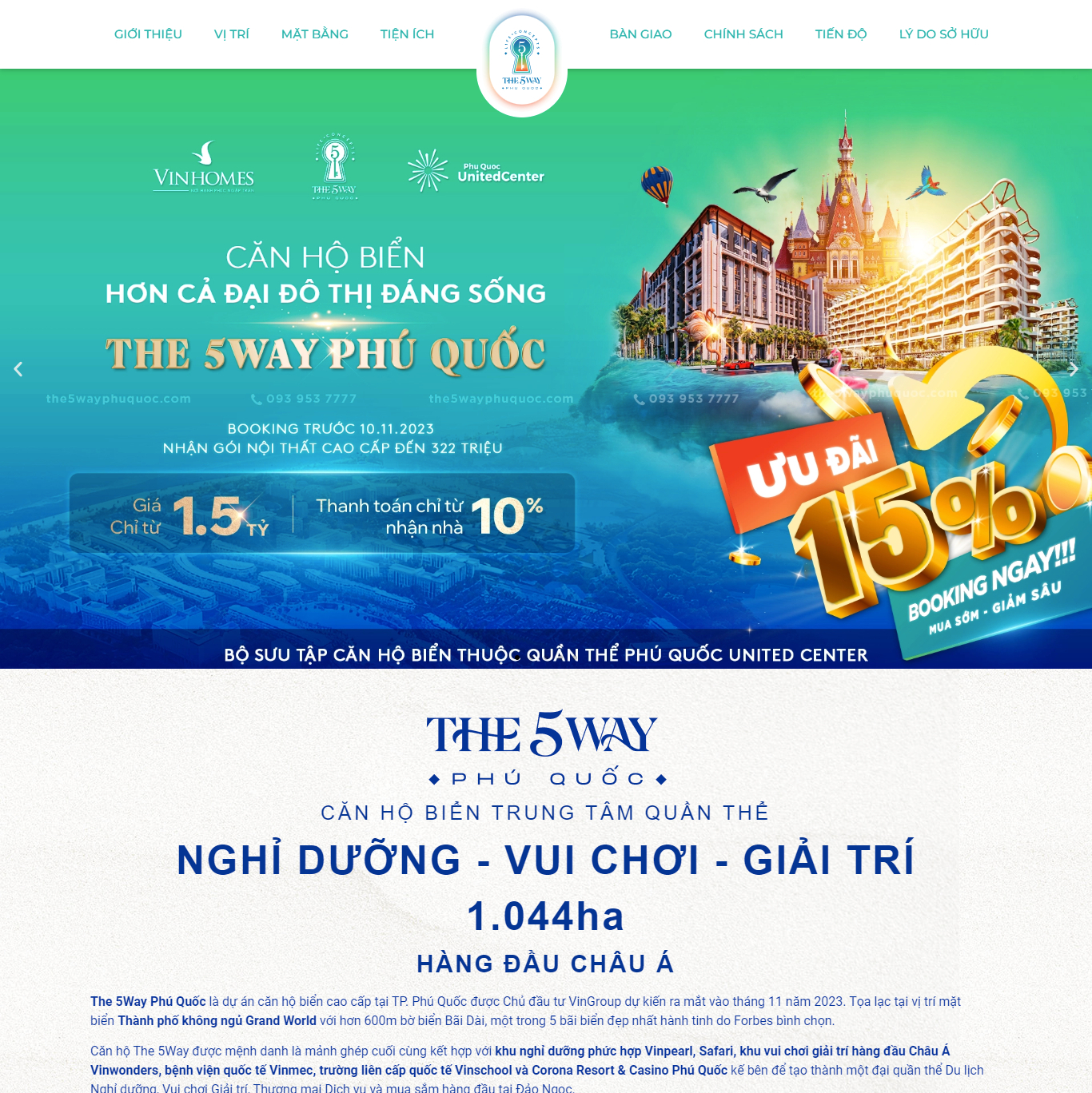 Theme WordPress Khu nghỉ dưỡng