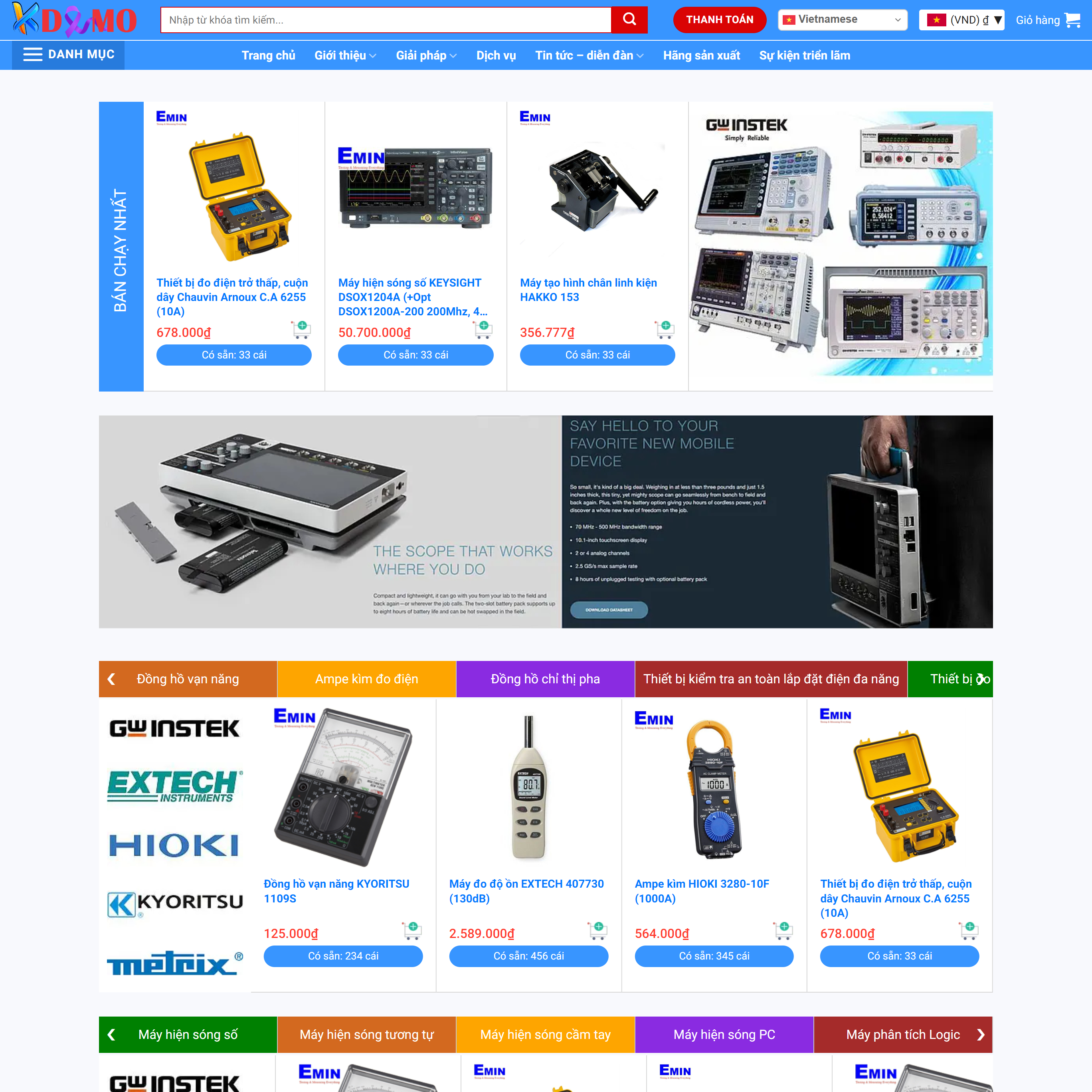 Theme WordPress Thiết bị công nghiệp 3