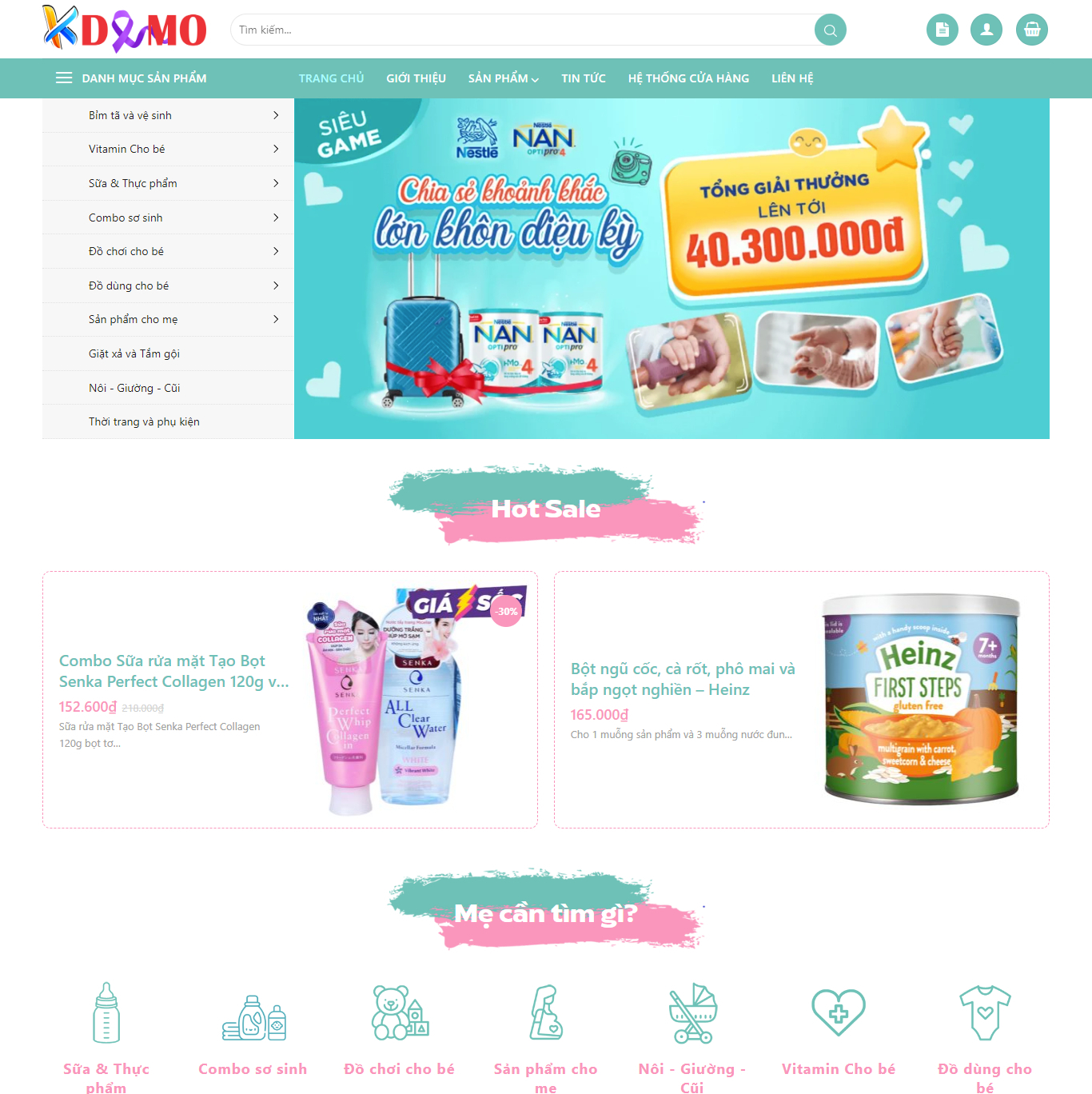 Theme WordPress Shop Trẻ em