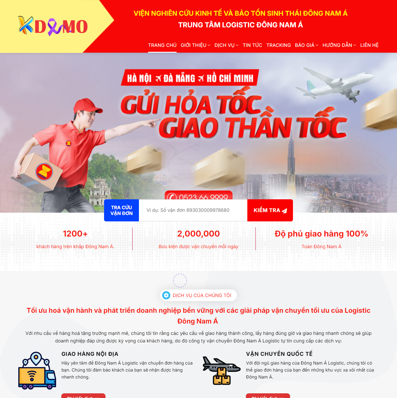 Theme WordPress Dịch vụ Vận chuyển