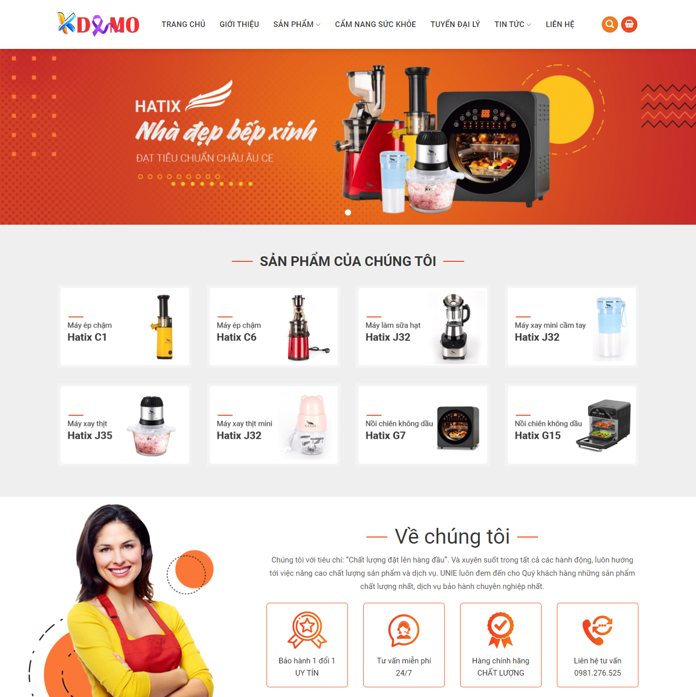Theme WordPress Thiết bị gia dụng 01