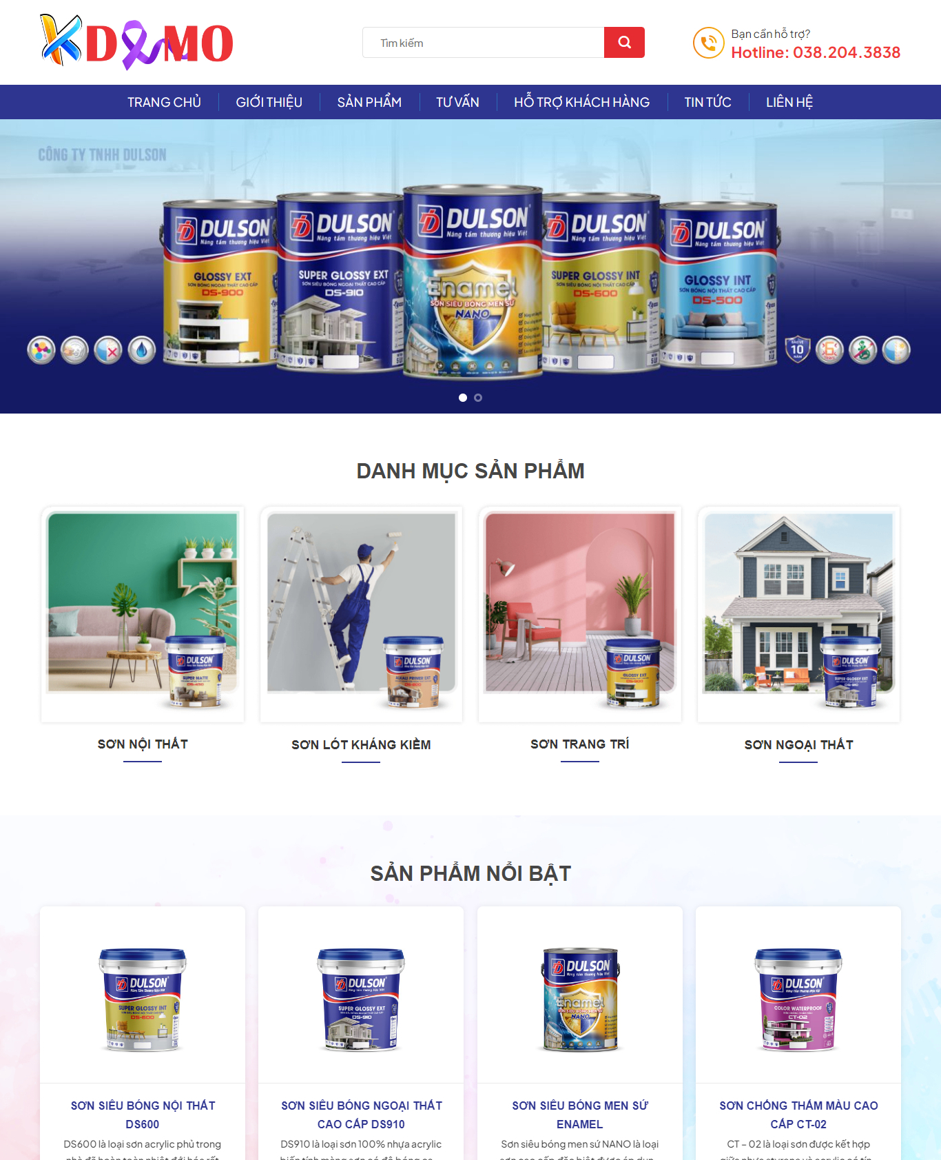 Theme WordPress Sơn nước Dulson