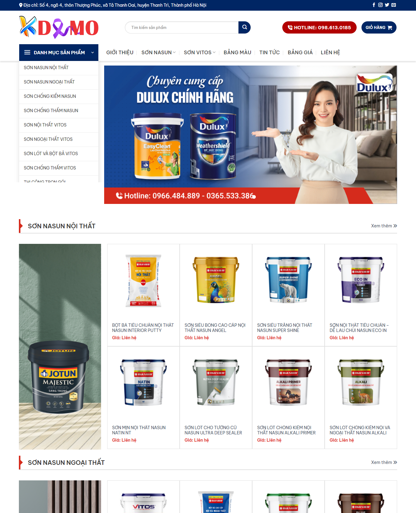 Theme WordPress Sơn nước Jotun